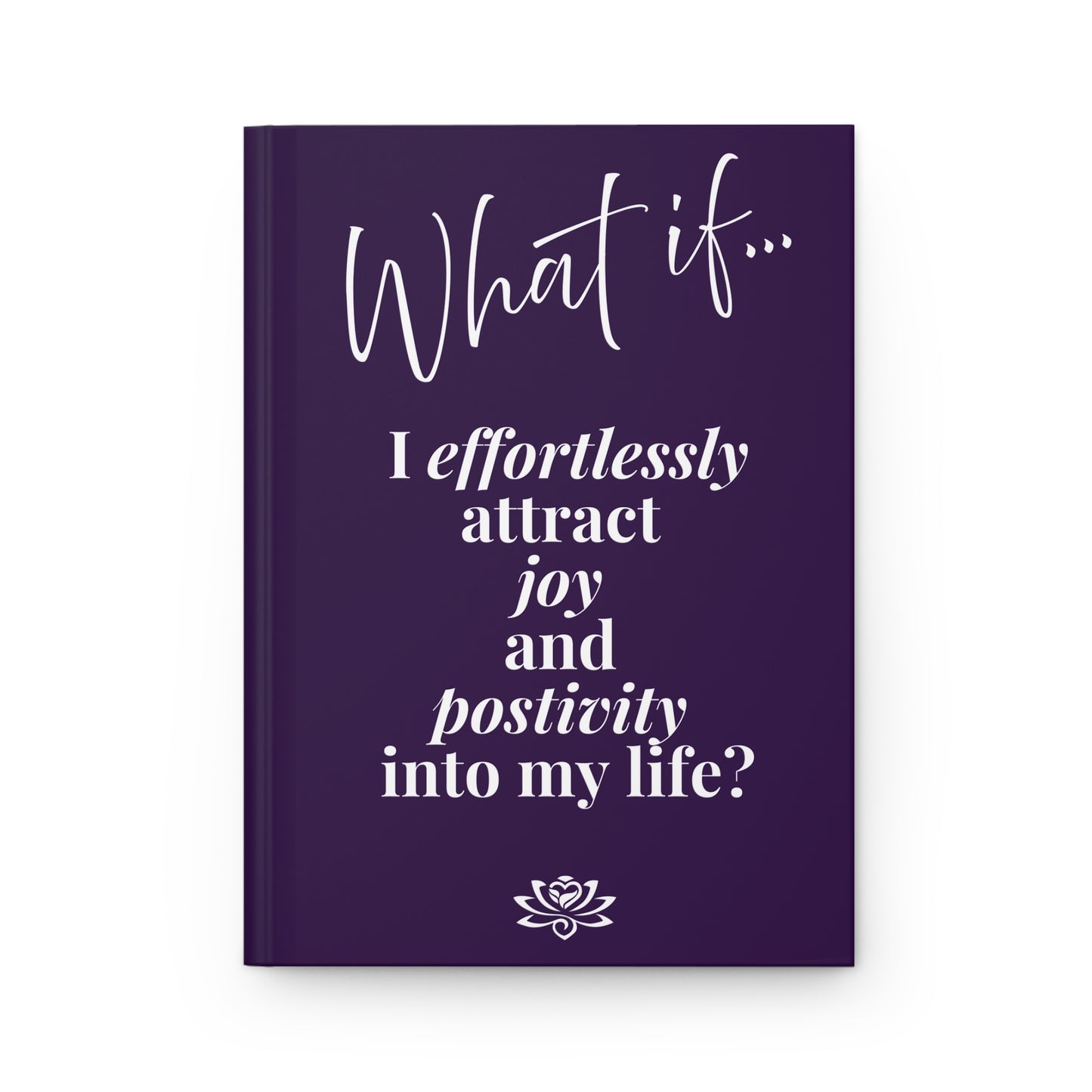 What If I Effortlessly Attract Joy and Positivity Into My Life? | Inspirational Hardcover Journal | Magic of What If™