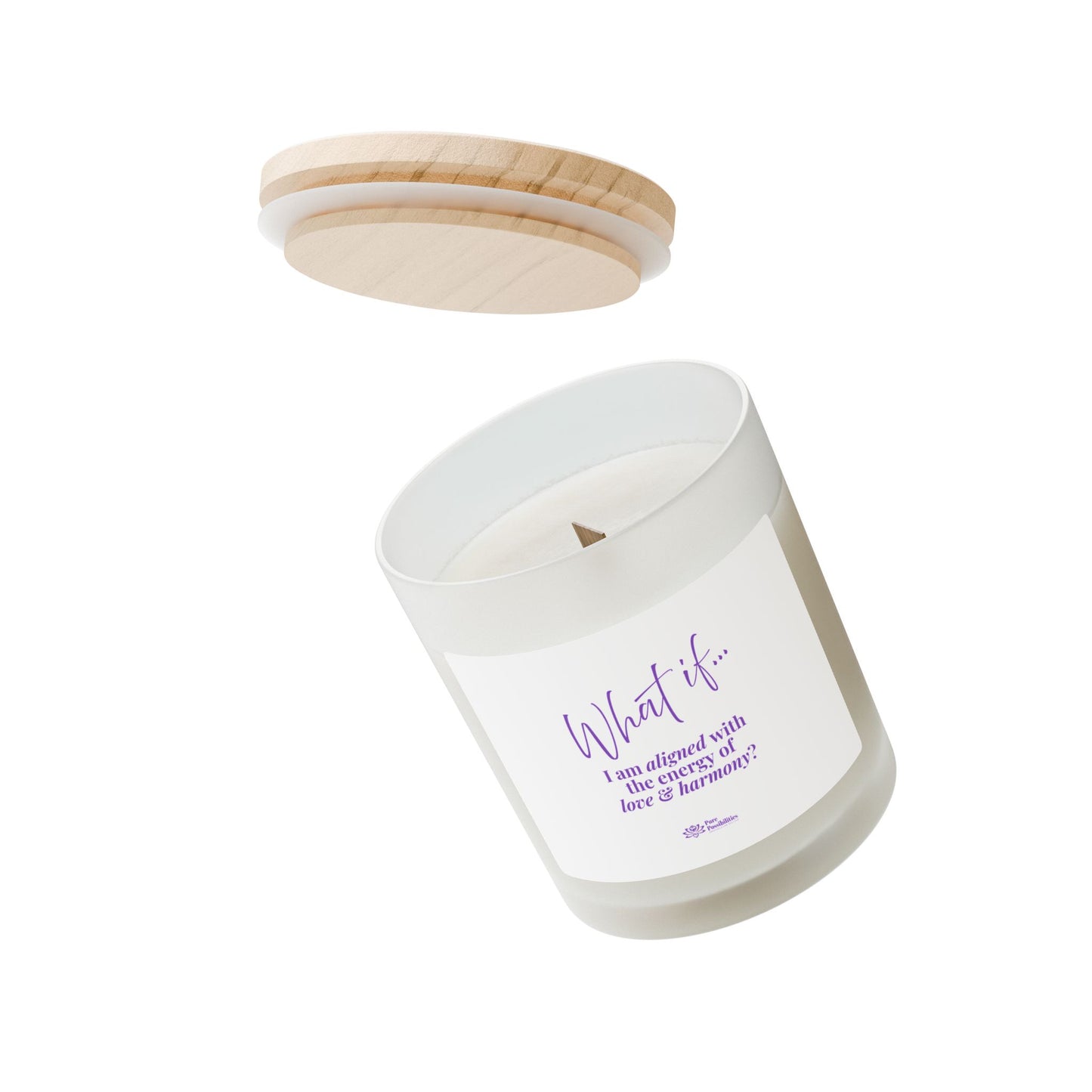 What If I Am Aligned With The Energy of Love & Harmony? | Inspirational Intention Candle | Magic of What If™