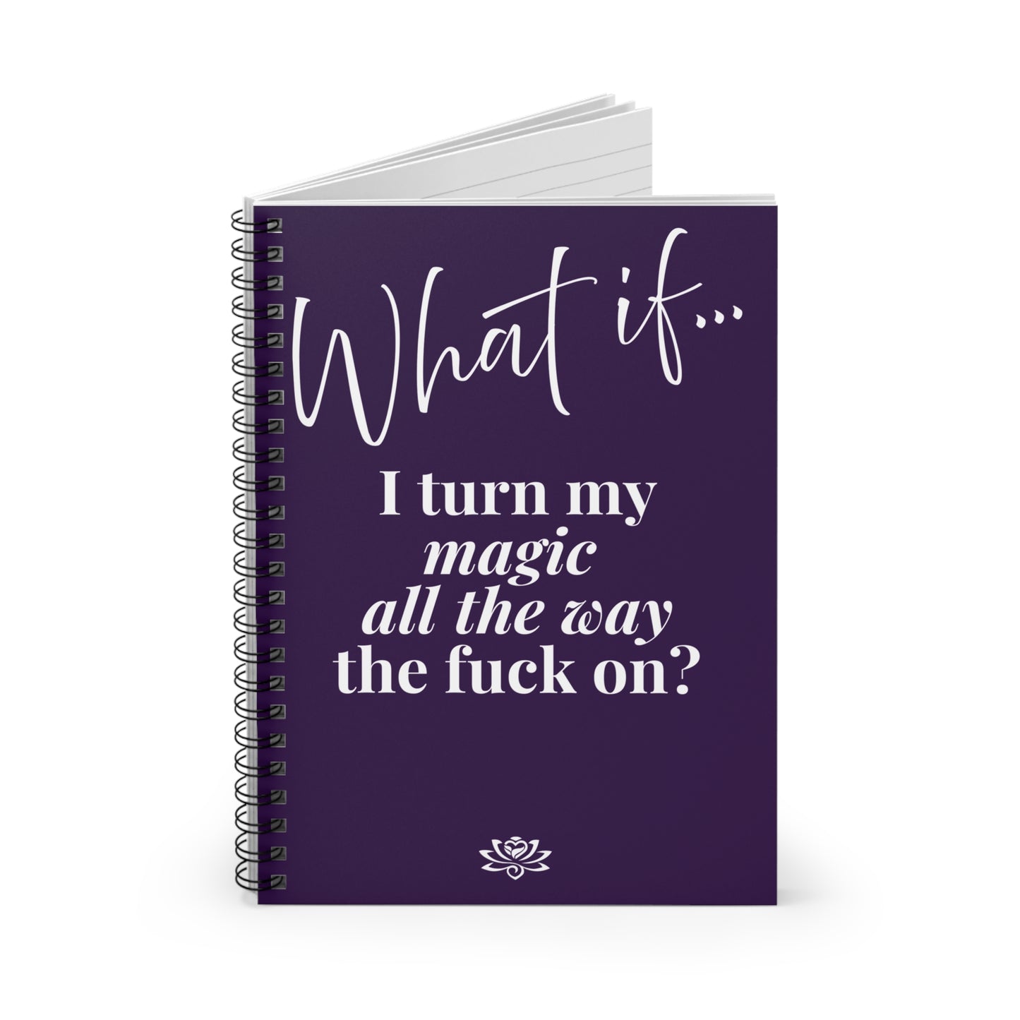 What If I Turn My Magic All The Way The F** On? | Inspirational Journal | Magic of What If®