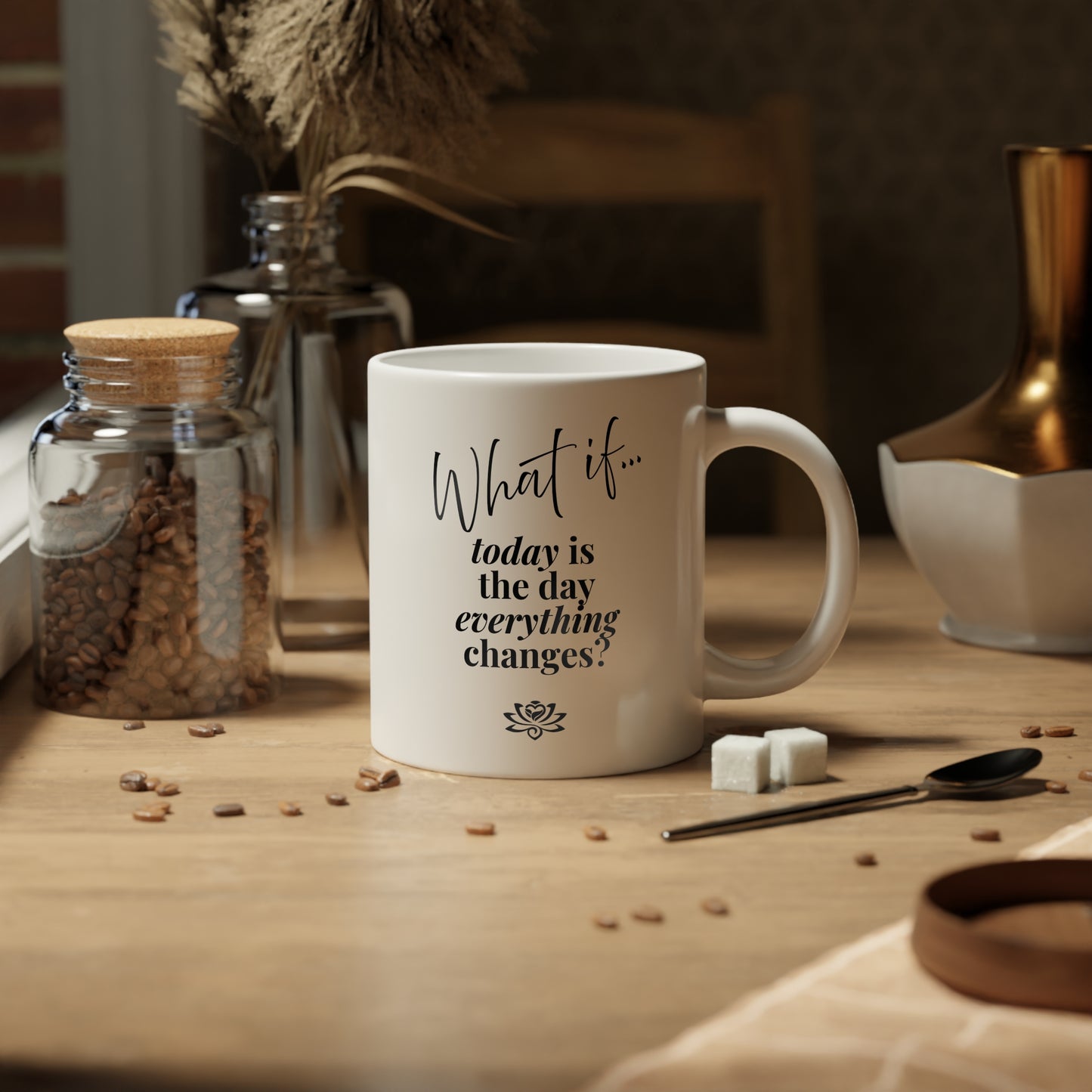 What If Today Is The Day Everything Changes? | Jumbo Inspirational Mug (20oz) | Magic of What If™