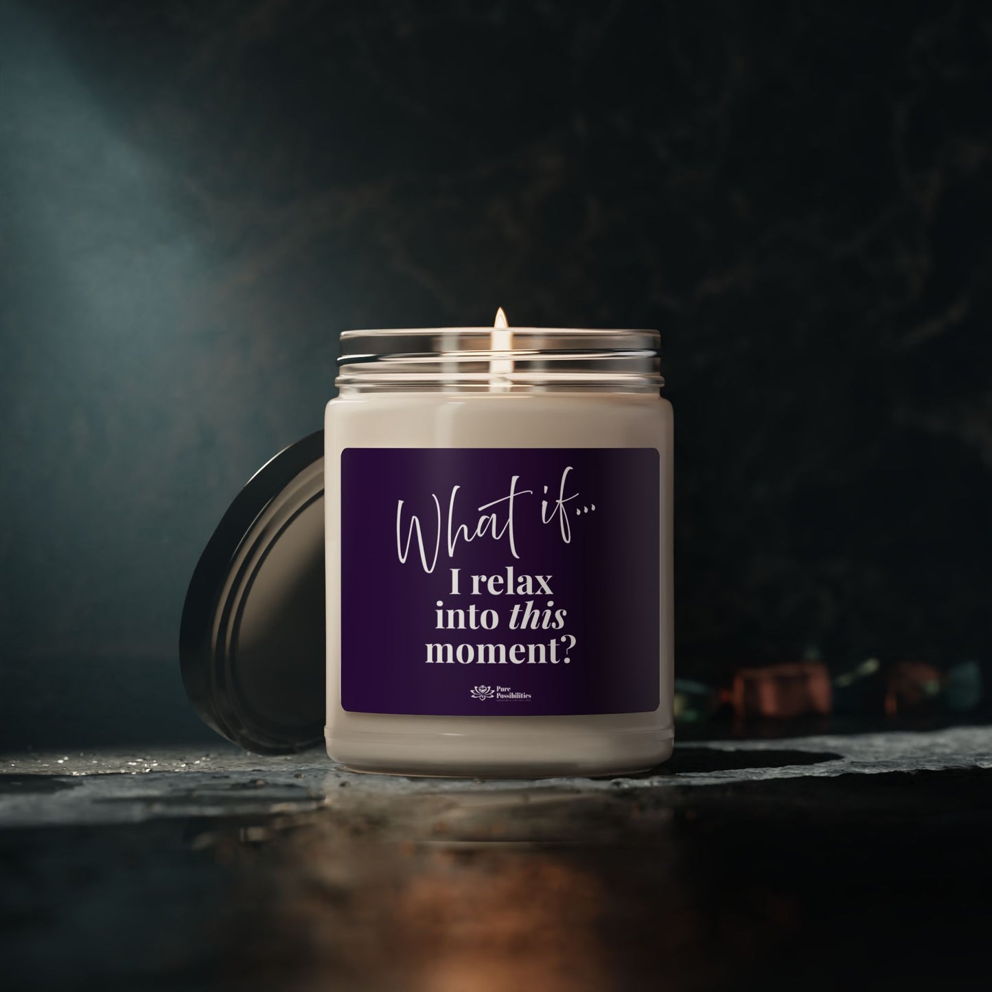 What If I Relax Into This Moment? | Inspirational Scented Candle | Magic of What If™