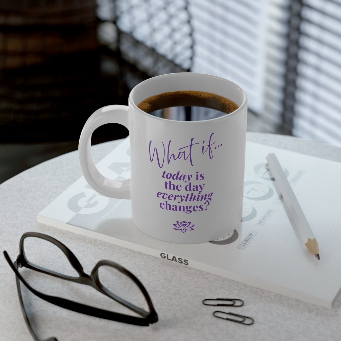 Custom What If | What If Today Is The Day Everything Changes? | Jumbo Inspirational Mug (20oz) | Magic of What If™