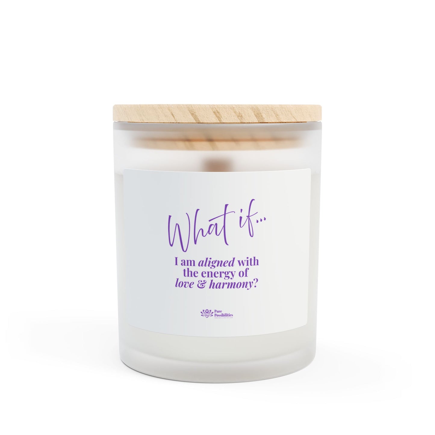 What If I Am Aligned With The Energy of Love & Harmony? | Inspirational Intention Candle | Magic of What If™