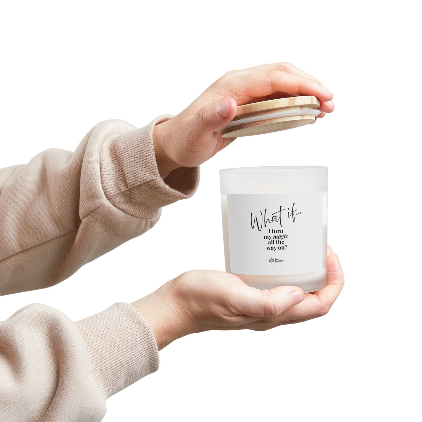 What If I Turn My Magic All The Way On? | Inspirational Intention Candle | Magic of What If™