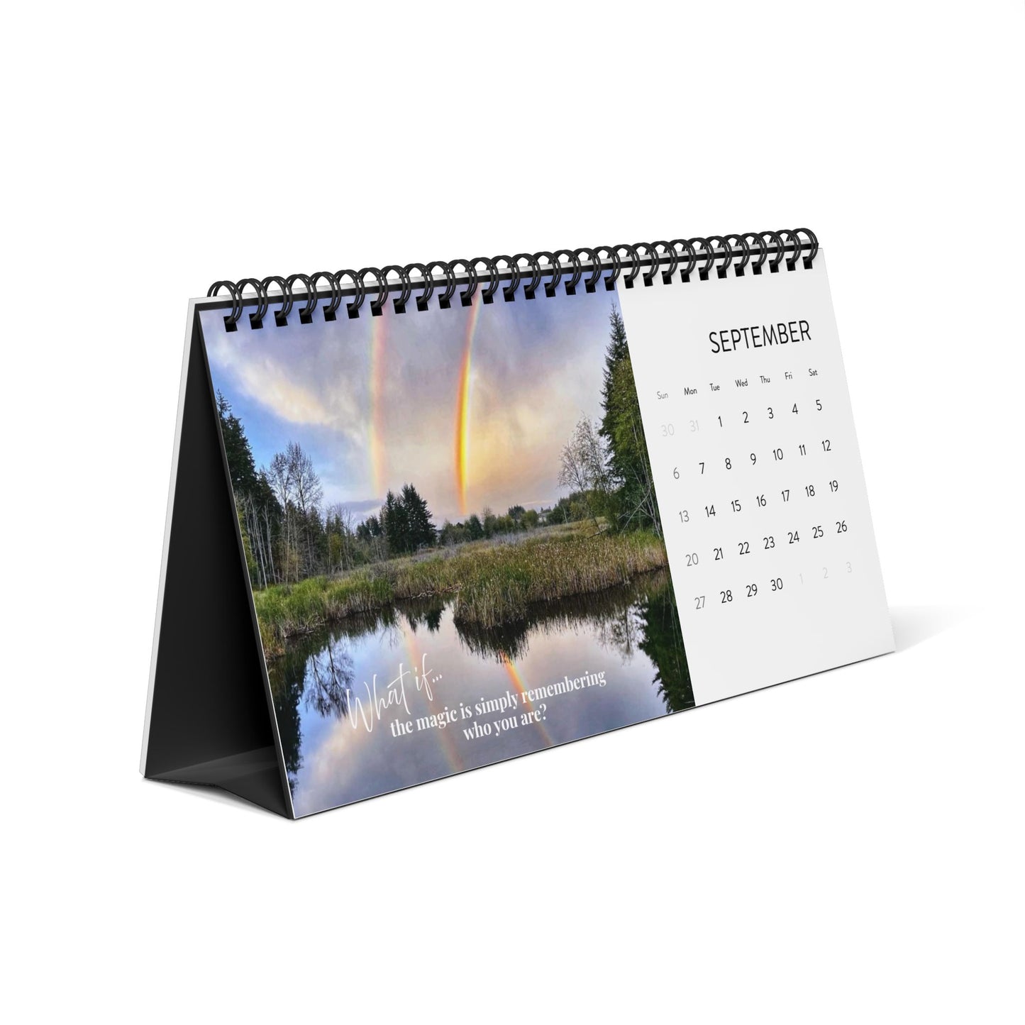 2026 “What If” Desktop Calendar – Inspirational Desk Calendar, Mindful Planner, Home Office Decor, Spiritual Gift for Women, Daily Motivation & Reflection