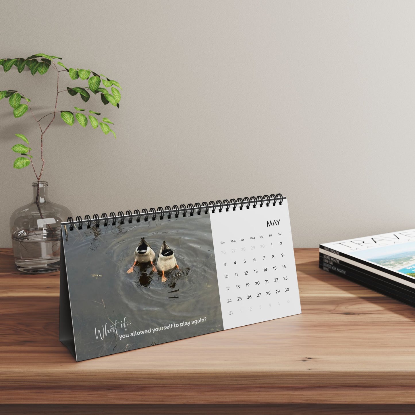 2026 “What If” Desktop Calendar – Inspirational Desk Calendar, Mindful Planner, Home Office Decor, Spiritual Gift for Women, Daily Motivation & Reflection